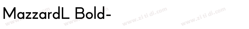 MazzardL Bold字体转换